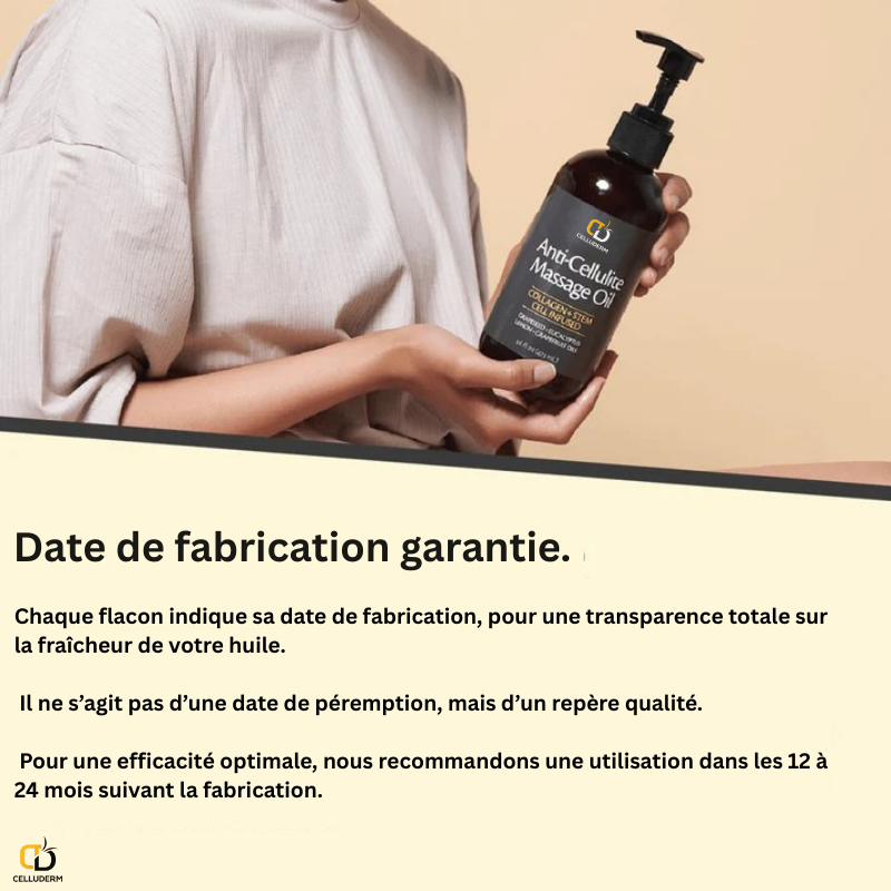 Derma+ Huile massage anti-cellulite