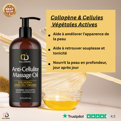 Derma+ Huile massage anti-cellulite
